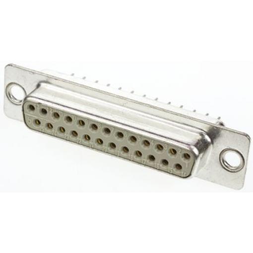 HARTING Konektor D-Sub, řada: D-Sub Standard, počet kontaktů: 25, orientace těla: Rovný 2.76 mm, Průchozí otvor Vnitřní,