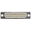 HARTING Konektor D-Sub, řada: D-Sub, počet kontaktů: 25, orientace těla: Rovný 2.77 mm, Montáž do panelu Vnitřní, D-SUB,