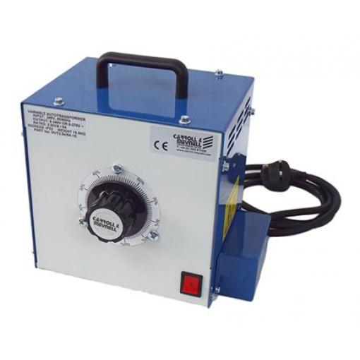 Variak (variabilní transformátor), počet výstupů: 5 1 kVA, primární napětí: 240 V Carroll & Meynell