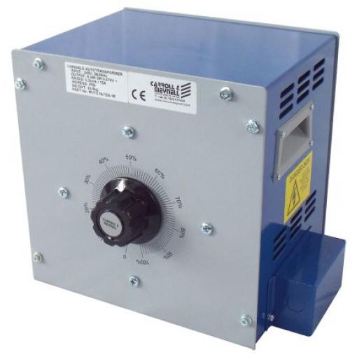Variak (variabilní transformátor), počet výstupů: 5 3.3 kVA, primární napětí: 240 V Carroll & Meynell