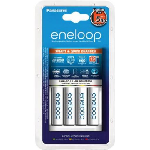 Nabíječka baterií BQ-CC55 Eneloop NiMH AA 4 3.2 A EU Nikl-metalhydridová baterie