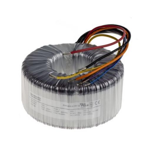 RS PRO Toroidní transformátor, počet výstupů: 2, primární napětí: 2 x 115 V ac, sekundární napětí: 2 x 24 V ac 1000 VA,