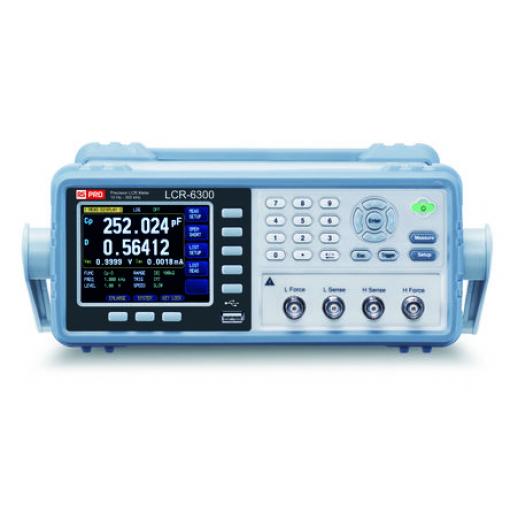 Měřič LCR, číslo modelu: LCR-6300 Pracovní stůl 9.9 mF 99 mΩ 9999 h 300 kHz RS PRO