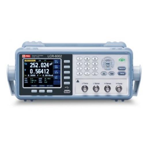 Měřič LCR, číslo modelu: LCR-6002 Pracovní stůl 9.9 mF 99 mΩ 9999 h 2 kHz RS PRO