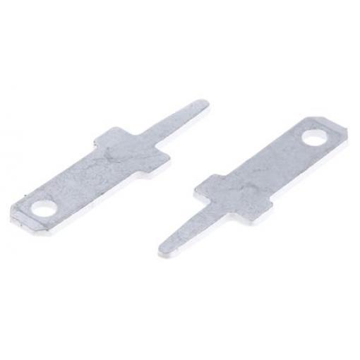 Keystone Zásuvný konektor, řada: PC QUICK-FIT Neizolované, 2.79 x 0.5 mm, Černá Vnější, celková délka: 13.77 mm,