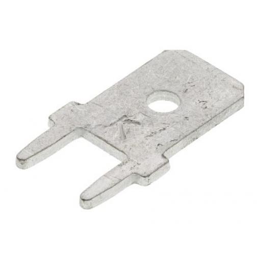 Keystone Zásuvný konektor, řada: PC QUICK-FIT Neizolované, 6.35 x 0.81 mm, Černá Vnější, celková délka: 14.02 mm,