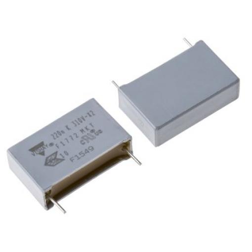 Vrstvové kondenzátory, řada: F1772, Průchozí otvor 220 nF 310 V ac 310 V dc Vishay AEC-Q200 0.8 mm