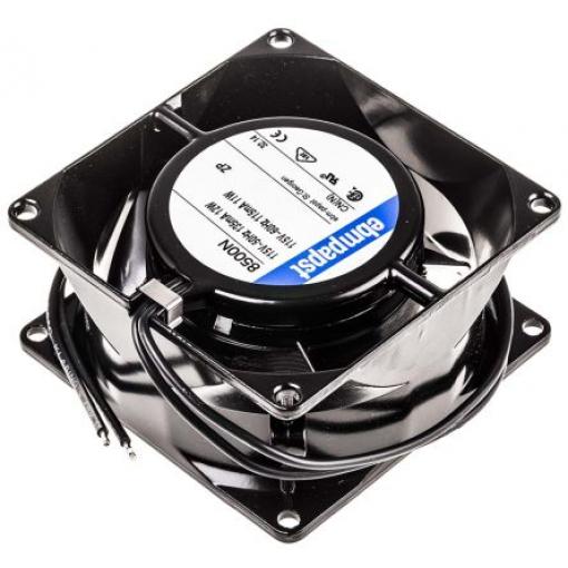 ebm-papst Axiální ventilátor, řada: 8000 N, průtok vzduchu: 61 m³/h 11 W 115V ac 96 mA IP65 80 mm 80mm 38 mm