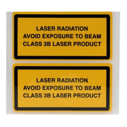 Bezpečnostní štítek, Černá, Žlutá, Vinyl Laser Class 3B Brady, výška: 52 mm, šířka: 105 mm