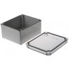 Fibox Pouzdro, řada: Piccolo IP66, IP67 Nestíněný barva Šedá IK08 barva Průhledné Polykarbonát 170 mm 95 mm 140 mm