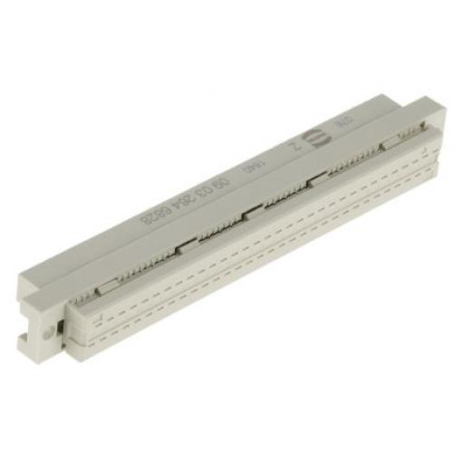 HARTING Konektor DIN 41612, řada: DIN 41612, orientace těla: Rovný, rozteč: 2.54 mm, počet kontaktů: 64, počet řad: 2