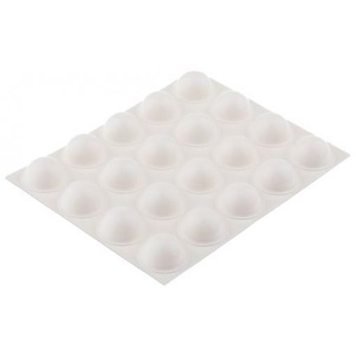 SJ 5027 WHITE 3M Polokulový Polyuretan Samolepicí nohy 16 mm 47.7mm 50 ft