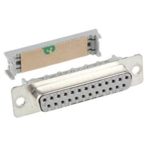 3M Konektor D-Sub, řada: 8300, počet kontaktů: 25, orientace těla: Pravý úhel 2.74 mm, Kabel Vnitřní
