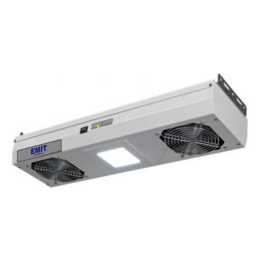 Desco Europe Ionizér 2 ventilátory, Typ F – Schuko, Nad hlavou Vyhovuje normě EN 61340-5-1 10 to 20 V