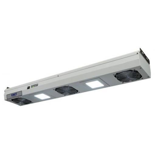 Desco Europe Ionizér 3 ventilátory, Typ F – Schuko, Nad hlavou Vyhovuje normě EN 61340-5-1 10 to 20 V