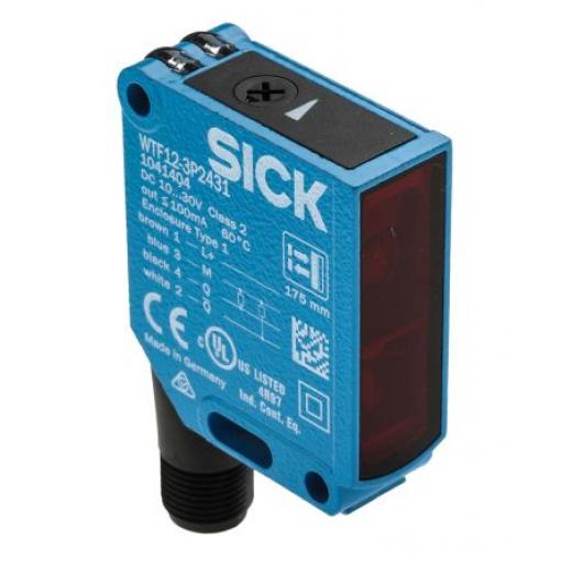 SICK Fotoelektrický snímač, řada: W12-3 LED Blok Šroub, výstup: PnP Difuzní IP66, IP67, IP69K