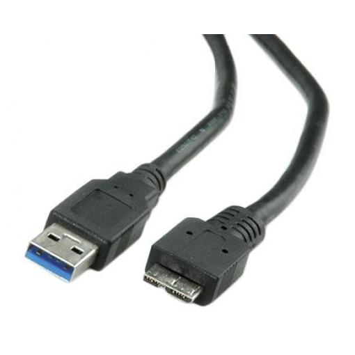 Roline Kabel USB Vnější, A: USB typu A, 3 m Vnější, Černá, B: Micro USB typ B