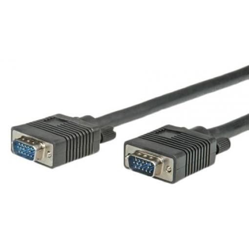 Roline, A: Vnější VGA, B: Vnější VGA Kabel VGA 15 m, Černá