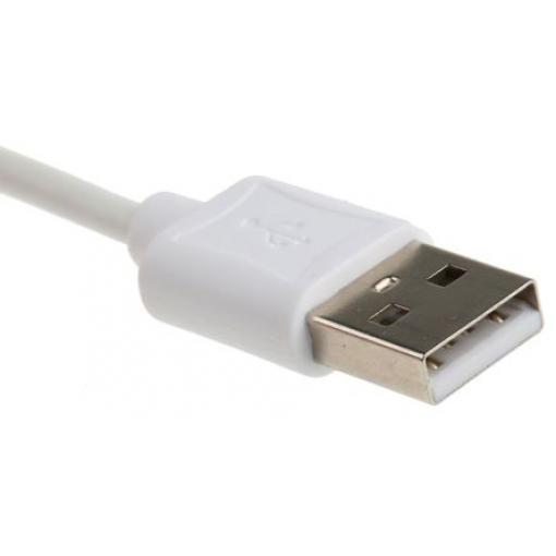 Roline Kabel USB Vnější, A: USB typu A, 1 m Vnější, Bílá, B: Lightning