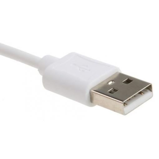 Roline Kabel USB Vnější, A: USB typu A, 1.8 m Vnější, Bílá, B: Lightning
