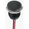 Indikátor pro montáž do panelu, řada: Q 16 Zelená, typ žárovky: Indikátor LED Olověný drát APEM 13.2V dc 16 mm, IP67