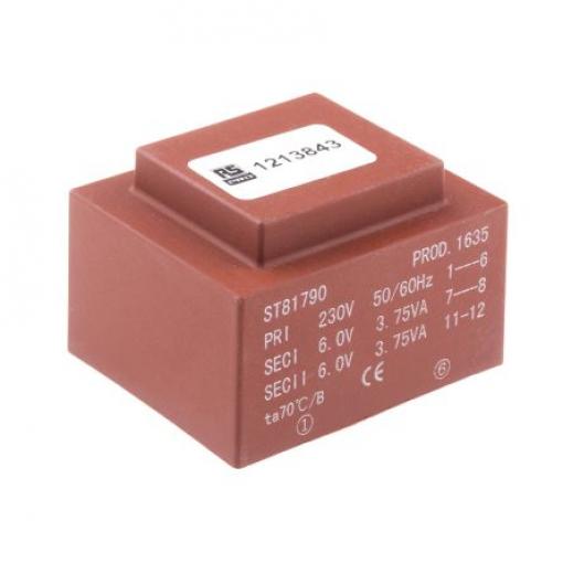 RS PRO, sekundární napětí: 2 x 6 V ac 16 VA
