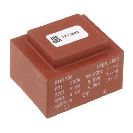 RS PRO, sekundární napětí: 2 x 9 V ac 16 VA