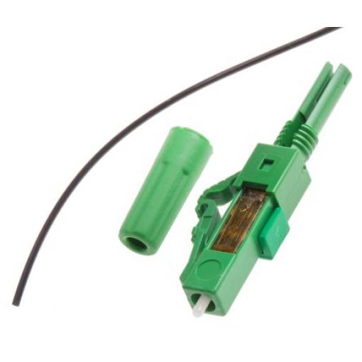 Konektor vláknové optiky, řada: LC, LC APC Jednovidové Simplexní velikost vlákna 9/125 μm ztráta ze zapojení 0.4dB barva