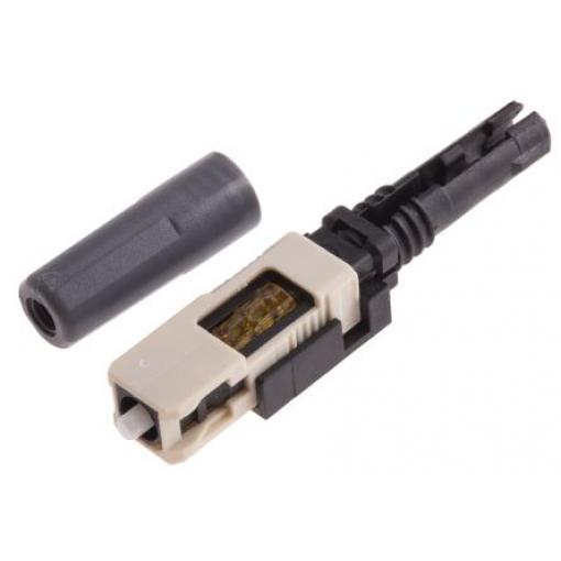 Konektor vláknové optiky, řada: SC, SC PC Vícerežimové Simplexní velikost vlákna 50/125 μm ztráta ze zapojení 0.5dB OM3