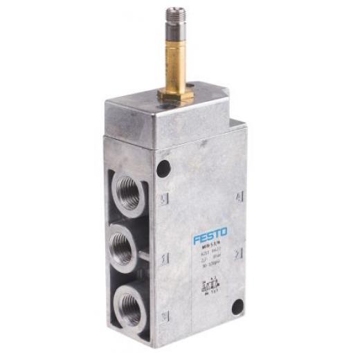 Pneumatický solenoidový ventil 5/2, řada: MFH G Solenoid, max. průtok: 1000 L/min Festo