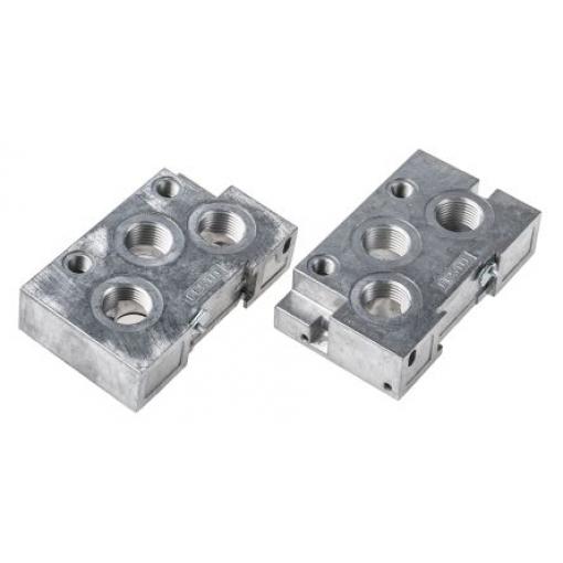 Koncová základna rozdělovače, řada: NEV G, pro použití s: Elektromagnetické/pneumatické ventily, materiál tělesa: Hliník