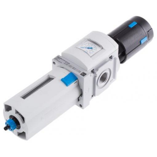 Regulátor s filtrem, řada: MS6 40 μm, přípojka portu: 1/2 in, max. tlak: 12 bar Automatické 1/2 in Festo 529190
