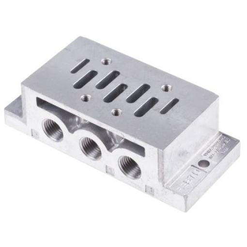 Podpůrná základna, řada: NAS 5 stanovišť G, pro použití s: Elektromagnetické ventily MFH, materiál tělesa: Hliník Festo