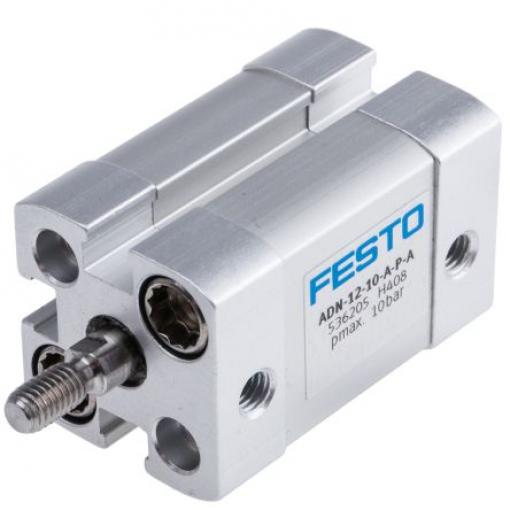 Pneumatický válec, řada: ADN 536205 Dvojčinný ADN-12-10-A-P-A, vývrt: 12 mm Festo, délka: 10 mm