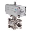 VZBA-1"-GG-63-T-22-F0405-V4V4T-PP30-R-90-C Třícestný kulový ventil s otvorem ve tvaru písmene T Festo DIN EN 10226-1