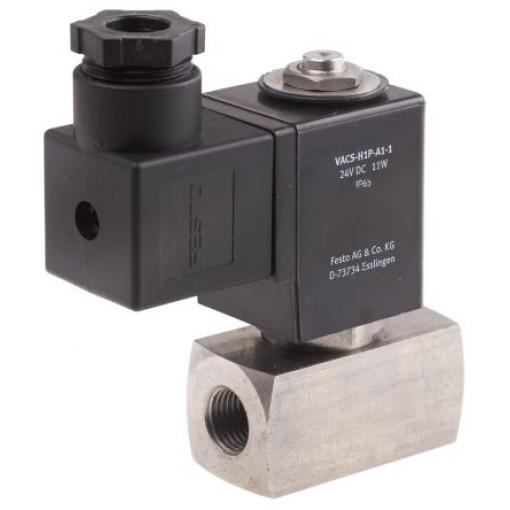 Pneumatický solenoidový ventil 2/2, řada: VZWD G Elektromagnetický/pružina, max. průtok: 0.2 m³/h Festo 24 V dc