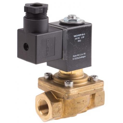 Elektromagnetický ventil 2/2, řada: VZWF G Solenoid, max. průtok: 2350 L/min Festo 24 V dc