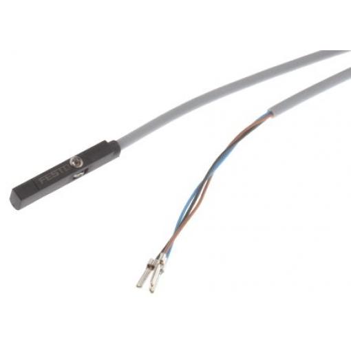 Pneumatický polohový detektor, řada: SMT, Kabel se zástrčkou M8x1, Kabel se zástrčkou M12X1, Otáčecí vlákno, Kabel s