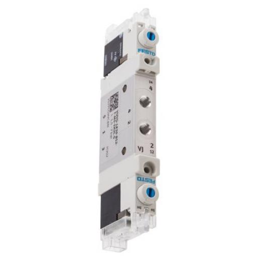 Elektromagnetický ventil 5/2, řada: VUVG Metrické Solenoid, max. průtok: 195 L/min Festo 24 V dc