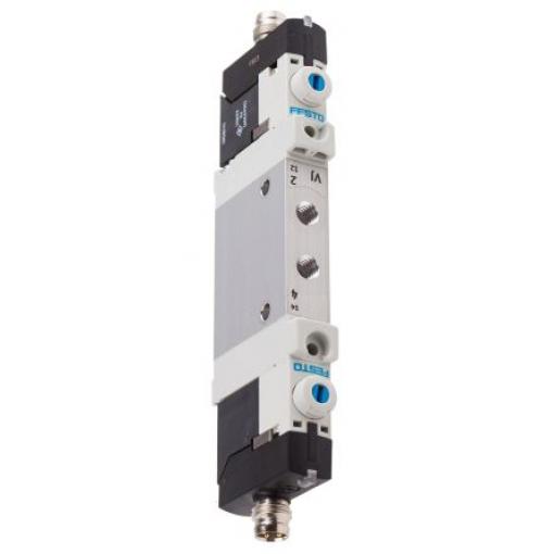 Elektromagnetický ventil 5/2, řada: VUVG Metrické Solenoid, max. průtok: 195 L/min Festo 24 V dc