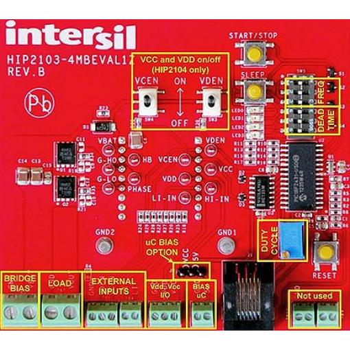 Vyhodnocovací deska, Budič s polovičním můstkem, Renesas Electronics
