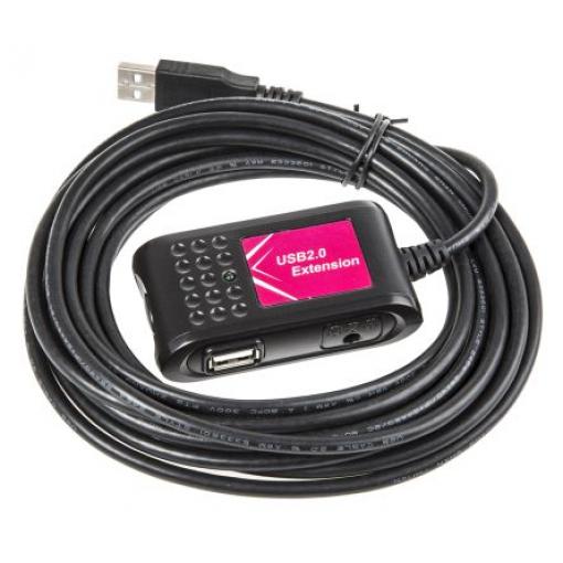 Prodlužovací kabel USB, počet portů USB: 2, standard: USB 2.0 USB Roline 5 m