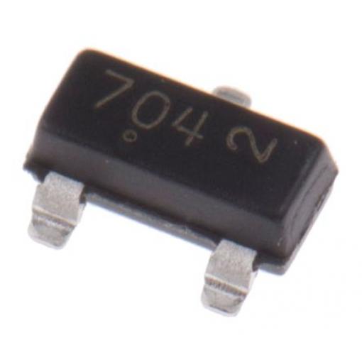 AEC-Q101, řada: 2N7002K MOSFET Typ N-kanálový 380 mA 60 V onsemi, SOT-23, počet kolíků: 3 kolíkový Vylepšení