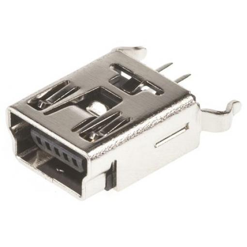 Wurth Elektronik Konektor USB, řada: WR-COM Vnitřní, počet portů: 1portový, orientace těla: Rovný USB typ B, 30 V,