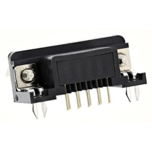 Wurth Elektronik Konektor D-Sub, řada: 618, počet kontaktů: 9, orientace těla: Pravý úhel, Průchozí otvor Vnější, 125.0