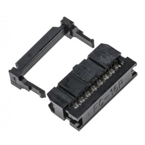 Wurth Elektronik Konektor IDC, řada: WR-BHD Vnitřní, rozteč: 2.54 mm, počet kontaktů: 16, počet řad: 2, Kabel, IDC,