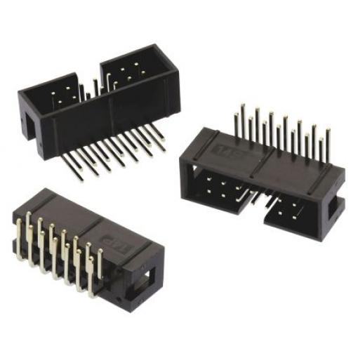 Wurth Elektronik Konektor PCB, řada: WR-BHD, Vodič-deska, počet kontaktů: 34, počet řad: 2, rozteč: 2.54 mm, orientace