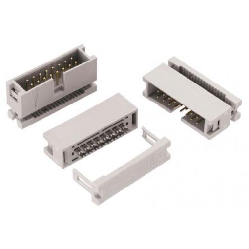 Wurth Elektronik Konektor IDC, řada: WR-BHD Vnější, rozteč: 2.54 mm, počet kontaktů: 16, počet řad: 2, Kabel, IDC,