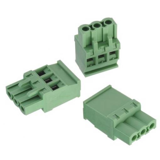 Wurth Elektronik Zásuvný blok Terminal, řada: 3517, rozteč: 5 mm, počet řad: 1, počet kontaktů: 4, orientace těla: