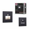 Paulmann 93135 LED vestavné nástěnné svítidlo, LED, 1.2 W, černá